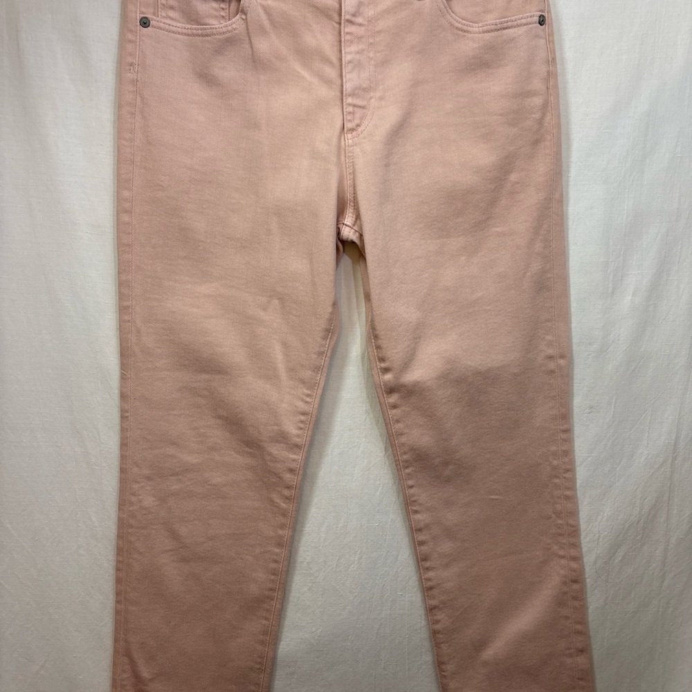 Ag Adriano Goldschmied Blush Cropped Straight Jeans